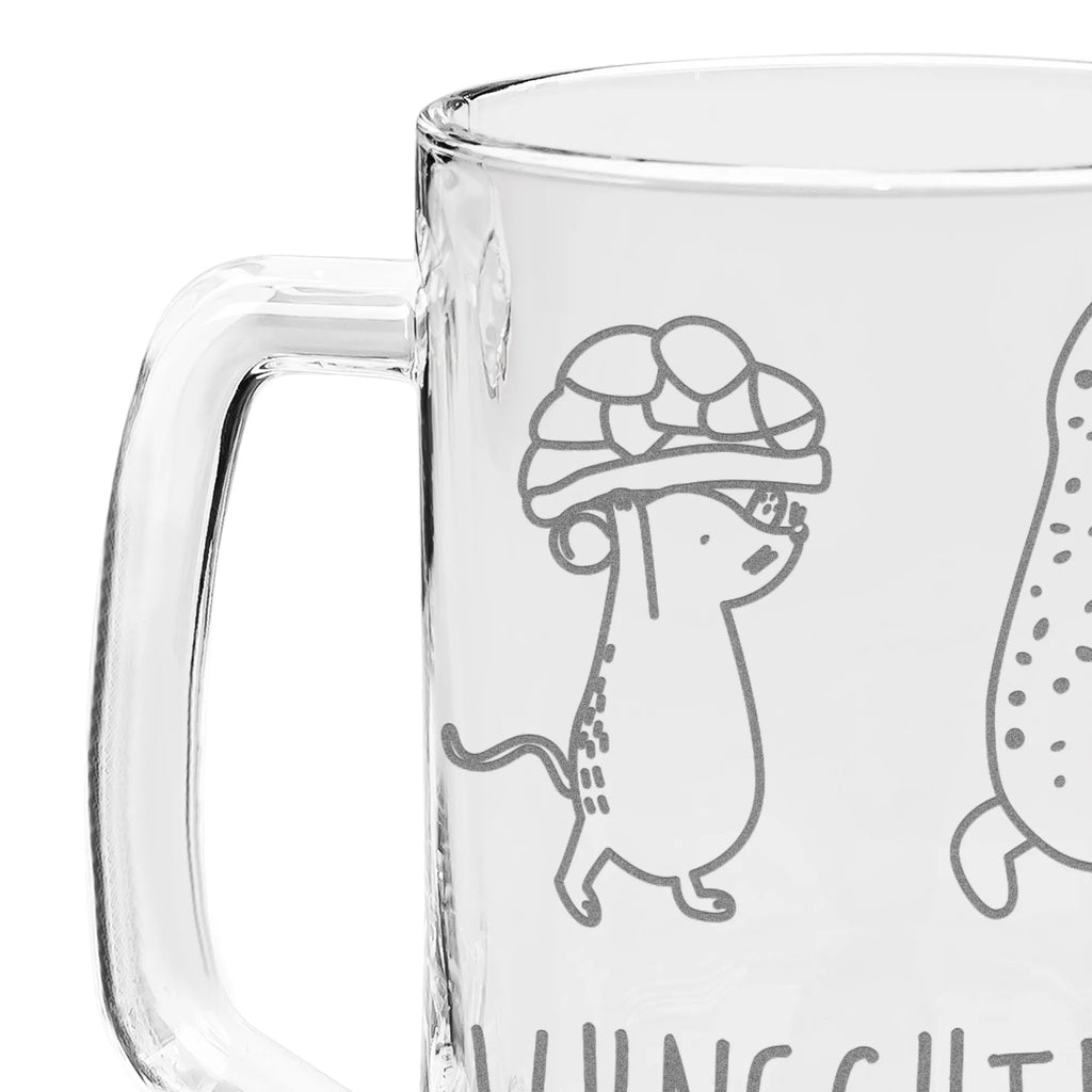 Personalizowany kufel do piwa z grawerem żółw mysz Skałka