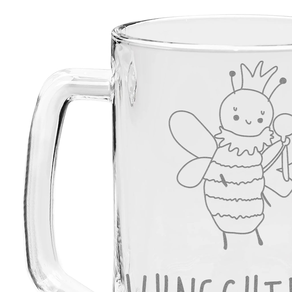 Personalizowany kufel do piwa z grawerem pszczoła król Biedronka, Os, Trzmiel