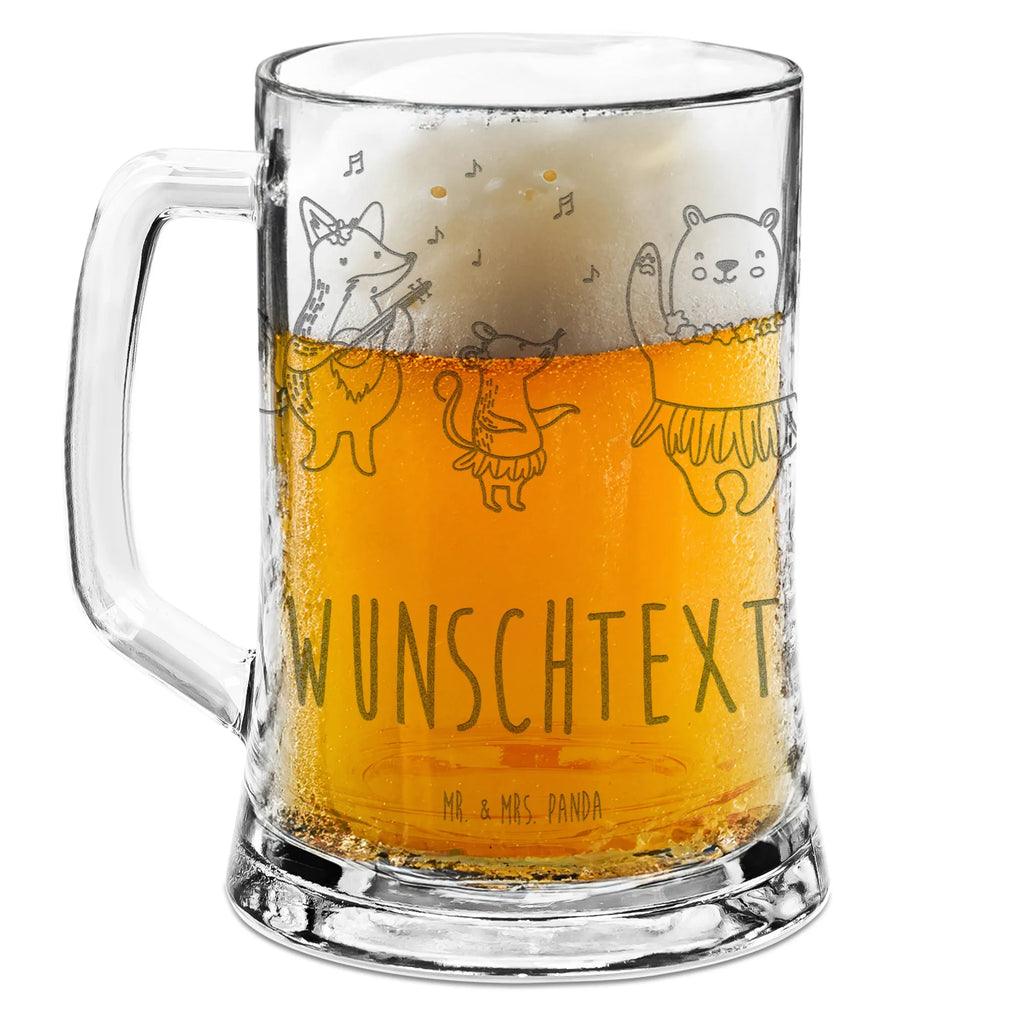 Personalized Engraved Beer Mug forest animals Aloha small animals, cute, funny, cute animal motives, hand drawn, small world, funny sayings, good mood, happy, gifts, gift ideas, special gifts, animal lover, card, life, laughter, hedgehog, rabbit, forest, music, forest animals, aloha, dancing, bear