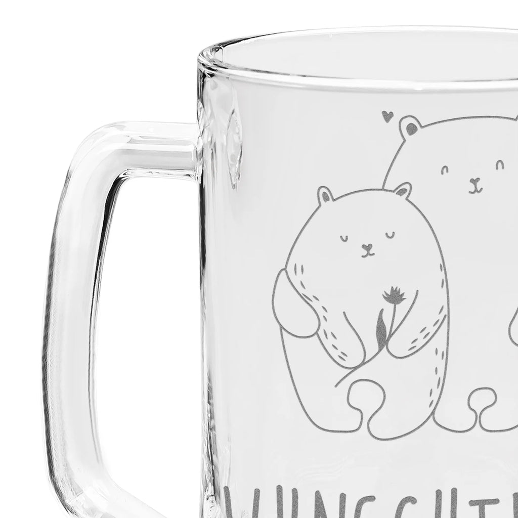 Personalized Engraved Beer Mug Bears in love Love, Loving, Two, Together, Marriage, Engagement, Proposal of marriage, Love gift, gift for her, gift for him, anniversary gift, Bears, Partner, Anniversary, Married, Gift Girlfriend, Gift Friend, Proof of love, Girlfriend, Gift Wedding, In love, Wedding anniversary, Boyfriend, Engaged, Bear