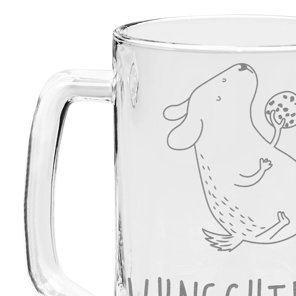 Personalizowany kufel do piwa z grawerem pies ciastko Pies, motyw psa, zwierzę domowe, rasa psa, miłośnik zwierząt, właściciel psa, powiedzenia