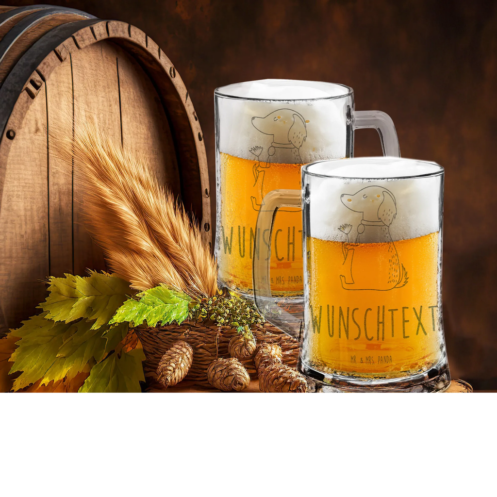 Personalizowany kufel do piwa z grawerem pies kwiat Pies, motyw psa, zwierzę domowe, rasa psa, miłośnik zwierząt, właściciel psa, powiedzenia