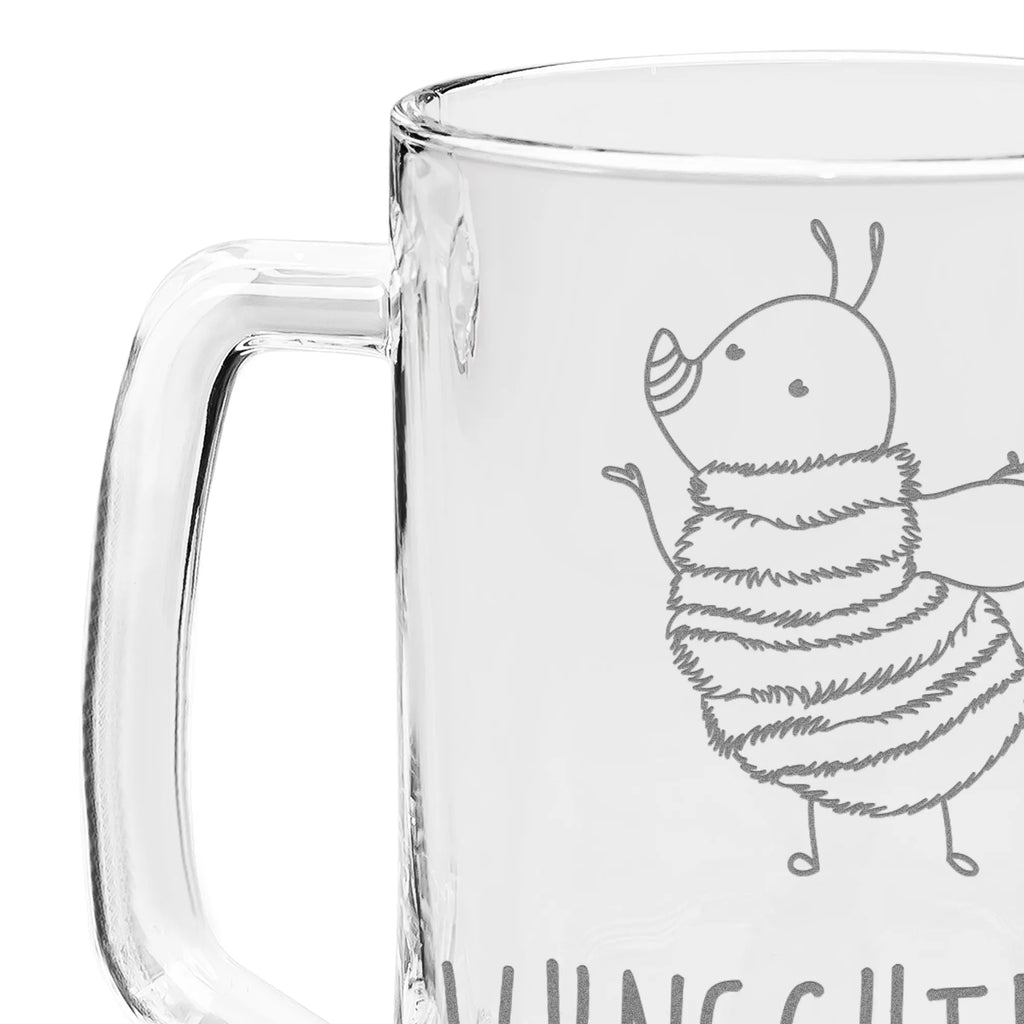 Personalizowany kufel do piwa z grawerem trzmiel puszysty Motywy zwierzęce, dobra energia, zabawne powiedzonka, zwierzęta