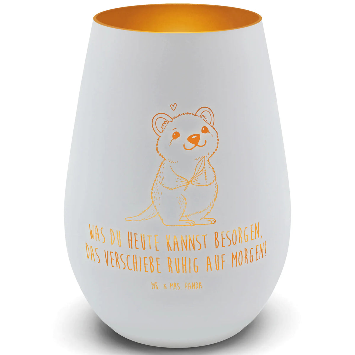 Gold Lantern Quokka Happy card, gift ideas, gifts, small animals, cute, cute animal motives, hand drawn, funny sayings, good mood, special gifts, animal lover
