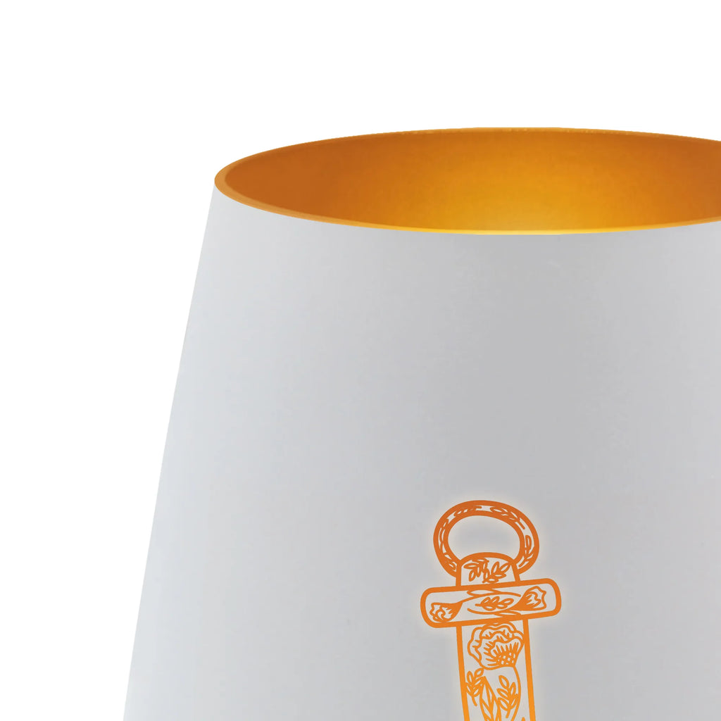 Gold Personalized Lantern anchor Blue small animals, cute, funny, cute animal motives, hand drawn, small world, funny sayings, good mood, happy, gifts, gift ideas, special gifts, animal lover, card