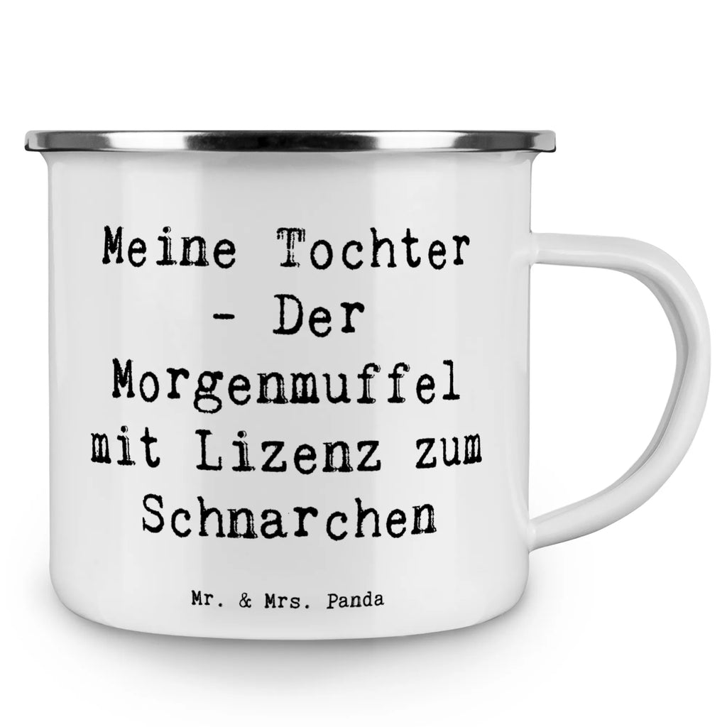Enamel camping mug Saying Meine Tochter: Der Morgenmuffel mit Lizenz zum Schnarchen. Campingbecher, Camping Becher Edelstahl, Outdoor Becher, Outdoor Tasse, Blechtasse Outdoor, Emaille Campingbecher, Emaille Becher, Camping Tasse Metall, Campingtassen, Tasse Emaille, Emailletasse, Blechtassen, Trinkbecher, Metalltasse für Camping, Kaffee Blechtasse, Camping Becher, Edelstahl Trinkbecher, Emaille Tasse, Camping Tassen, Emaille Tasse Camping, Emaille Trinkbecher, Metall Tasse, Metalltasse, Camping Tasse Emaille, Emaille Becher Camping, Blechtasse, Emaille Tassen, Tasse Camping, Campingtasse, Camping Tassen Emaille, Familie, Vatertag, Muttertag, Bruder, Schwester, Mama, Papa, Oma, Opa
