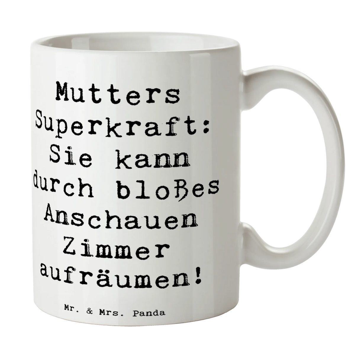 Mug Saying Mutters Superkraft: Sie kann durch bloßes Anschauen Zimmer aufräumen! Father's Day, Mother's Day