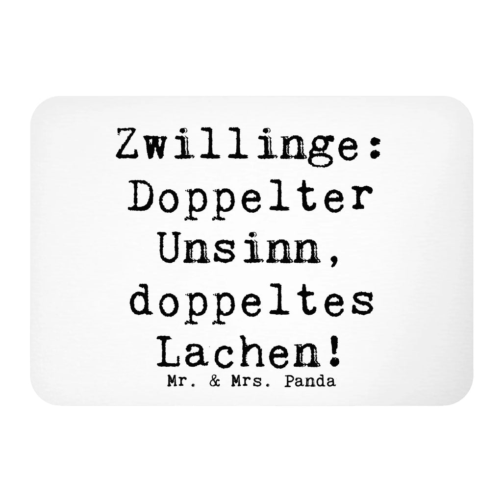 Magnet Saying Zwillinge: Doppelter Unsinn, doppeltes Lachen! Kühlschrankmagnet, Pinnwandmagnet, Souvenir Magnet, Motivmagnete, Dekomagnet, Whiteboard Magnet, Notiz Magnet, Kühlschrank Dekoration, Familie, Vatertag, Muttertag, Bruder, Schwester, Mama, Papa, Oma, Opa