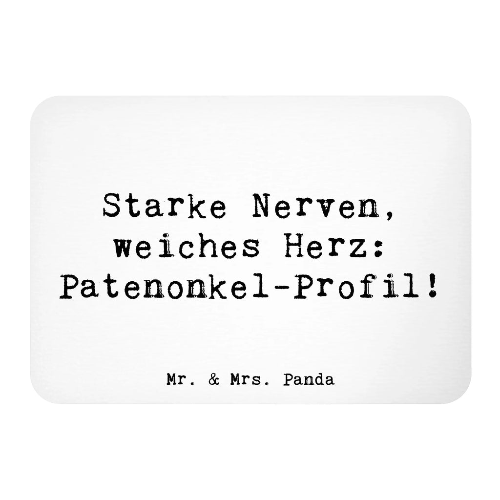 Magnet Saying Starke Nerven, weiches Herz: Patenonkel-Profil! Kühlschrankmagnet, Pinnwandmagnet, Souvenir Magnet, Motivmagnete, Dekomagnet, Whiteboard Magnet, Notiz Magnet, Kühlschrank Dekoration, Familie, Vatertag, Muttertag, Bruder, Schwester, Mama, Papa, Oma, Opa