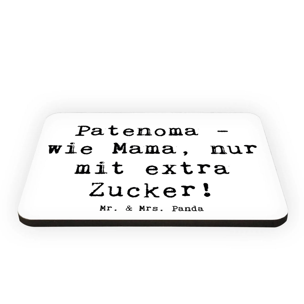 Magnet Saying Patenoma - wie Mama, nur mit extra Zucker! Kühlschrankmagnet, Pinnwandmagnet, Souvenir Magnet, Motivmagnete, Dekomagnet, Whiteboard Magnet, Notiz Magnet, Kühlschrank Dekoration, Familie, Vatertag, Muttertag, Bruder, Schwester, Mama, Papa, Oma, Opa