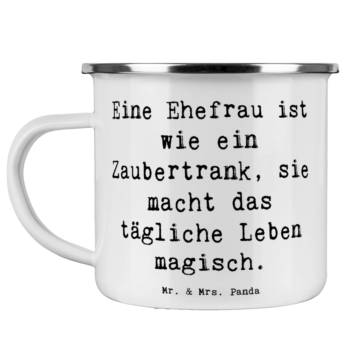 Camping Emaille Tasse Spruch Magische Ehefrau Haferl, Motivtasse, becher emaille, Emaille Tasse, Outdoor Becher, Campingbecher, Blechtasse, Teebecher, Emailletasse, metallbecher, Teetasse, Outdoor Tasse, emaillebecher, reisetasse, Reisebecher, blechbecher, outdoortasse, wandertasse, wanderbecher, Campingtasse, Kaffeepott, Emaille Becher, Tasse Emaille, Pott, Muttertag, Vatertag, Mama, Papa, Oma, Opa, Familie, Schwester, Bruder