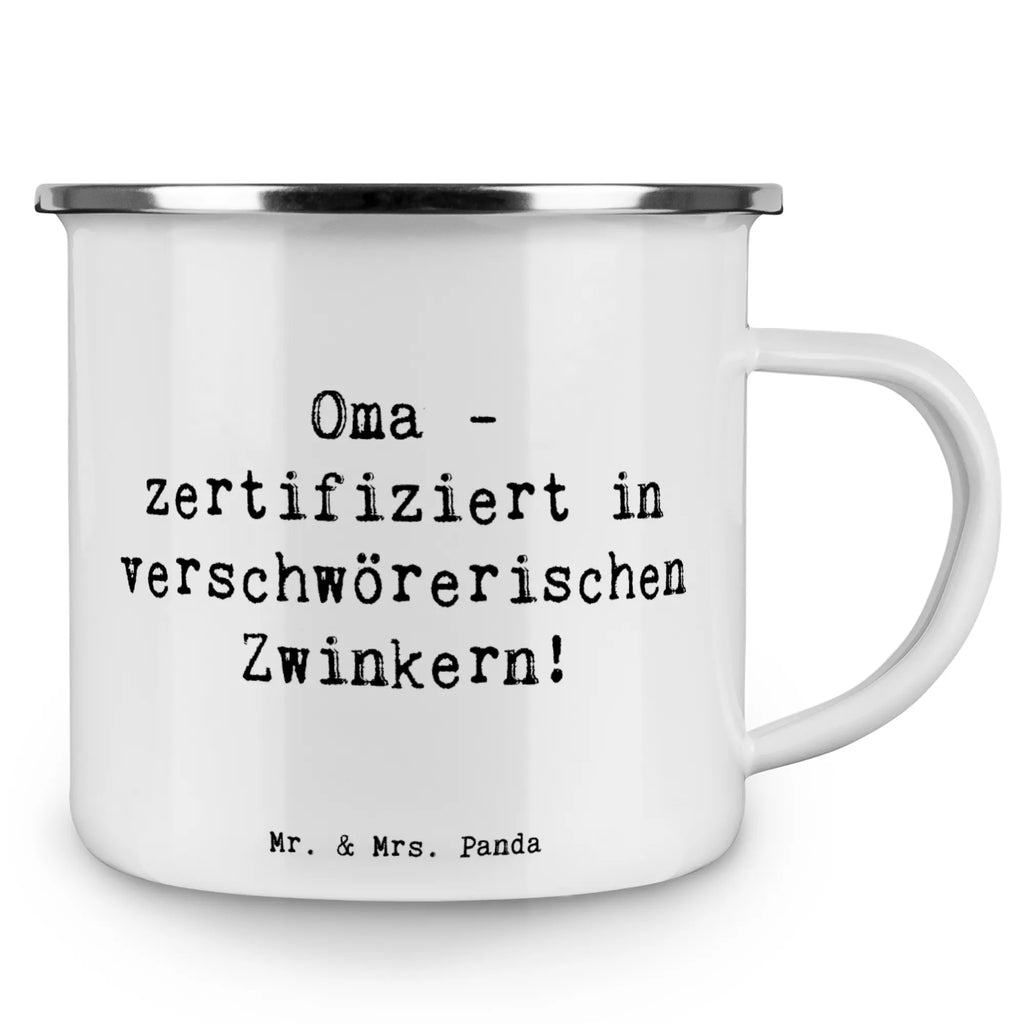 Camping Emaille Tasse Spruch Oma Zwinkern Emailletasse, Metalltasse, Teetasse, Kaffeebecher, Tasse Emaille, Campingbecher, Campingtasse, becher emaille, metallbecher, reisetasse, Tasse, Reisebecher, emaillebecher, Blechtasse, wanderbecher, Teebecher, Emaille Becher, Kaffeetasse, Emaille Tasse, Pott, blechbecher, Trinkbecher, Becher, wandertasse, Muttertag, Vatertag, Mama, Papa, Oma, Opa, Familie, Schwester, Bruder