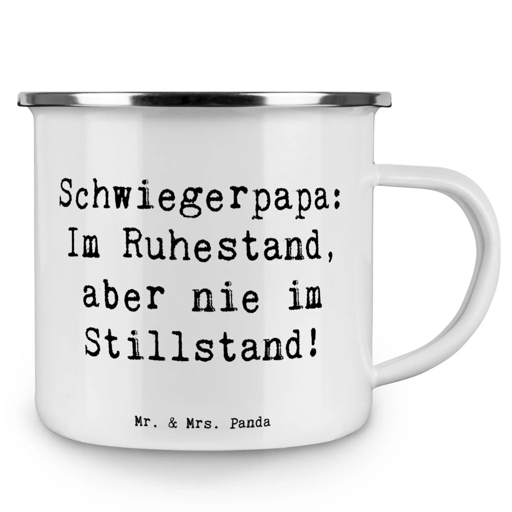Enamel camping mug Saying Schwiegerpapa: Im Ruhestand, aber nie im Stillstand! Kaffee Blechtasse, Emaille Tasse, Trinkbecher, Emaille Campingbecher, Emailletasse, Emaille Trinkbecher, Camping Tasse Emaille, Metalltasse für Camping, Blechtasse, Metall Tasse, Blechtasse Outdoor, Emaille Becher, Emaille Becher Camping, Blechtassen, Edelstahl Trinkbecher, Camping Tassen Emaille, Outdoor Tasse, Tasse Camping, Metalltasse, Campingbecher, Emaille Tasse Camping, Camping Tasse Metall, Camping Becher, Campingtasse, Camping Tassen, Tasse Emaille, Campingtassen, Camping Becher Edelstahl, Emaille Tassen, Outdoor Becher, Familie, Vatertag, Muttertag, Bruder, Schwester, Mama, Papa, Oma, Opa