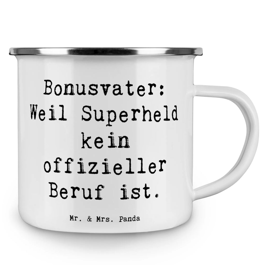 Camping Emaille Tasse Spruch Bonusvater Superheld Trinkbecher, Tasse Emaille, Teebecher, Campingtasse, wandertasse, Campingbecher, Metalltasse, Blechtasse, reisetasse, metallbecher, emaillebecher, Emailletasse, Becher, Tasse, blechbecher, becher emaille, Teetasse, Kaffeebecher, Reisebecher, Kaffeetasse, Emaille Becher, wanderbecher, Emaille Tasse, Pott, Muttertag, Vatertag, Mama, Papa, Oma, Opa, Familie, Schwester, Bruder