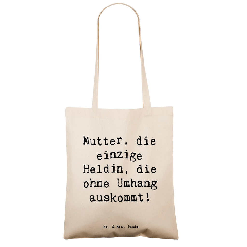 Tote bag Saying Mutter, die einzige Heldin, die ohne Umhang auskommt! Beuteltasche, Beutel, Einkaufstasche, Jutebeutel, Stoffbeutel, Tasche, Shopper, Umhängetasche, Strandtasche, Schultertasche, Stofftasche, Tragetasche, Badetasche, Jutetasche, Einkaufstüte, Laptoptasche, Familie, Vatertag, Muttertag, Bruder, Schwester, Mama, Papa, Oma, Opa
