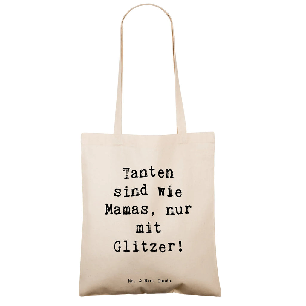 Tote bag Saying Tanten sind wie Mamas, nur mit Glitzer! Beuteltasche, Beutel, Einkaufstasche, Jutebeutel, Stoffbeutel, Tasche, Shopper, Umhängetasche, Strandtasche, Schultertasche, Stofftasche, Tragetasche, Badetasche, Jutetasche, Einkaufstüte, Laptoptasche, Familie, Vatertag, Muttertag, Bruder, Schwester, Mama, Papa, Oma, Opa