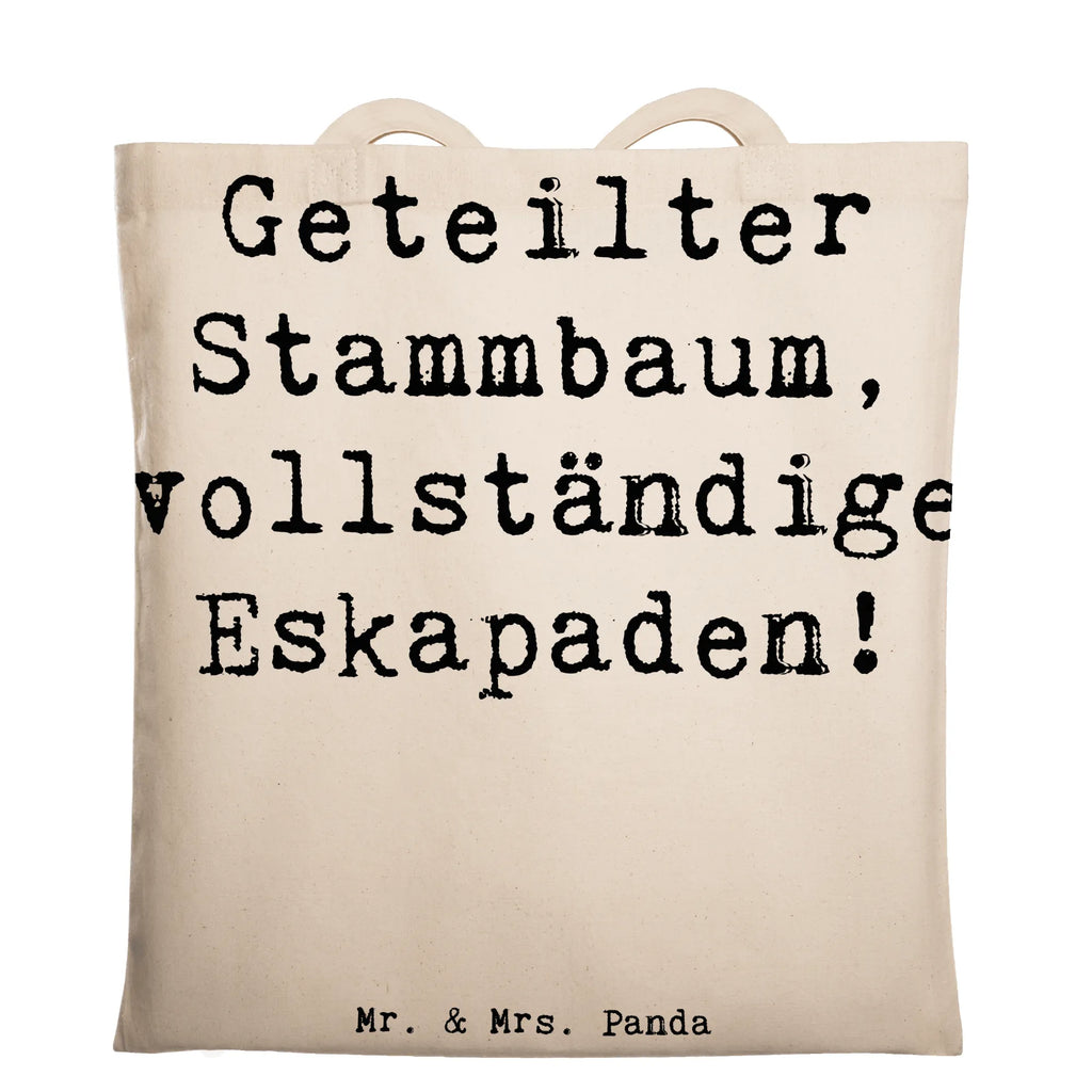 Tote bag Saying Geteilter Stammbaum, vollständige Eskapaden! Beuteltasche, Beutel, Einkaufstasche, Jutebeutel, Stoffbeutel, Tasche, Shopper, Umhängetasche, Strandtasche, Schultertasche, Stofftasche, Tragetasche, Badetasche, Jutetasche, Einkaufstüte, Laptoptasche, Familie, Vatertag, Muttertag, Bruder, Schwester, Mama, Papa, Oma, Opa