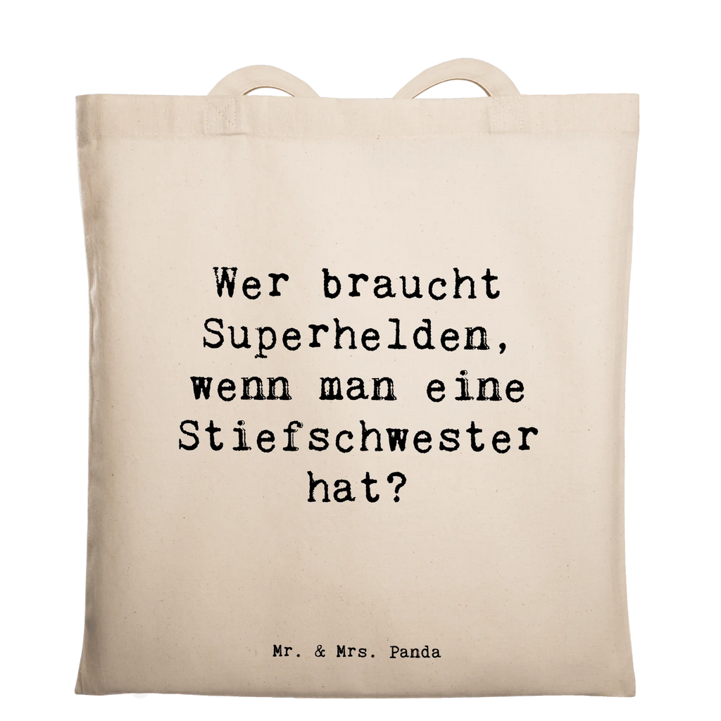 Tragetasche Spruch Stiefschwester Heldin Beuteltasche, Beutel, Einkaufstasche, Jutebeutel, Stoffbeutel, Tasche, Shopper, Umhängetasche, Strandtasche, Schultertasche, Stofftasche, Tragetasche, Badetasche, Jutetasche, Einkaufstüte, Laptoptasche, Familie, Vatertag, Muttertag, Bruder, Schwester, Mama, Papa, Oma, Opa