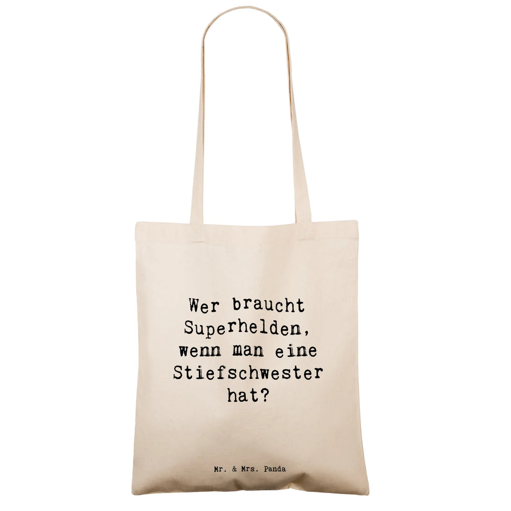 Tragetasche Spruch Stiefschwester Heldin Beuteltasche, Beutel, Einkaufstasche, Jutebeutel, Stoffbeutel, Tasche, Shopper, Umhängetasche, Strandtasche, Schultertasche, Stofftasche, Tragetasche, Badetasche, Jutetasche, Einkaufstüte, Laptoptasche, Familie, Vatertag, Muttertag, Bruder, Schwester, Mama, Papa, Oma, Opa
