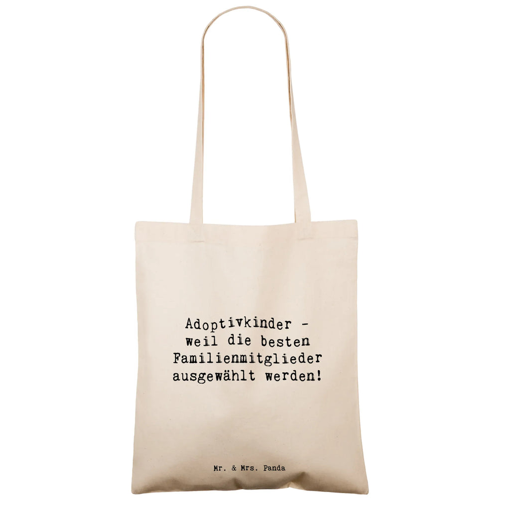 Tote bag Saying Adoptivkinder - weil die besten Familienmitglieder ausgewählt werden! Beuteltasche, Beutel, Einkaufstasche, Jutebeutel, Stoffbeutel, Tasche, Shopper, Umhängetasche, Strandtasche, Schultertasche, Stofftasche, Tragetasche, Badetasche, Jutetasche, Einkaufstüte, Laptoptasche, Familie, Vatertag, Muttertag, Bruder, Schwester, Mama, Papa, Oma, Opa