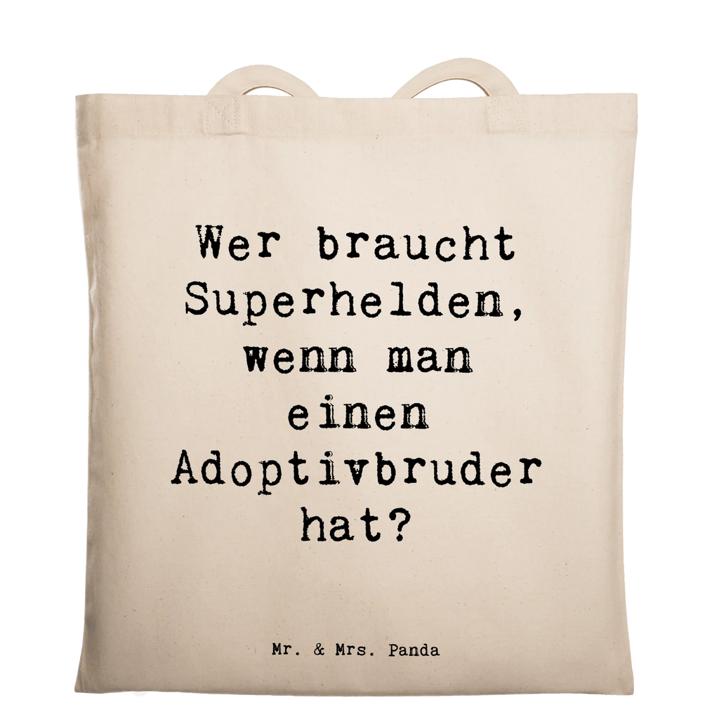 Tragetasche Spruch Held Adoptivbruder Beuteltasche, Beutel, Einkaufstasche, Jutebeutel, Stoffbeutel, Tasche, Shopper, Umhängetasche, Strandtasche, Schultertasche, Stofftasche, Tragetasche, Badetasche, Jutetasche, Einkaufstüte, Laptoptasche, Familie, Vatertag, Muttertag, Bruder, Schwester, Mama, Papa, Oma, Opa
