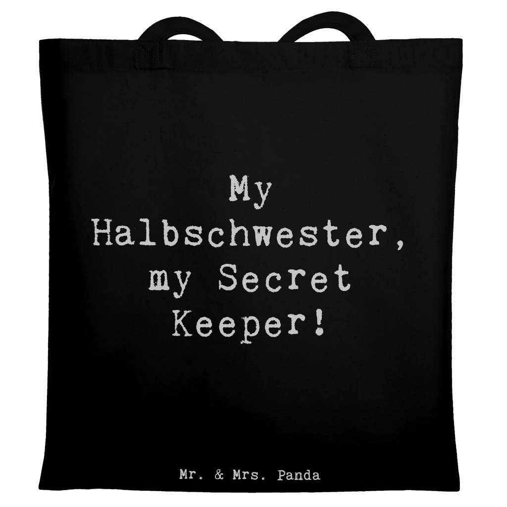 Tragetasche Spruch Halbschwester Geheimnishüter Beuteltasche, Beutel, Einkaufstasche, Jutebeutel, Stoffbeutel, Tasche, Shopper, Umhängetasche, Strandtasche, Schultertasche, Stofftasche, Tragetasche, Badetasche, Jutetasche, Einkaufstüte, Laptoptasche, Familie, Vatertag, Muttertag, Bruder, Schwester, Mama, Papa, Oma, Opa