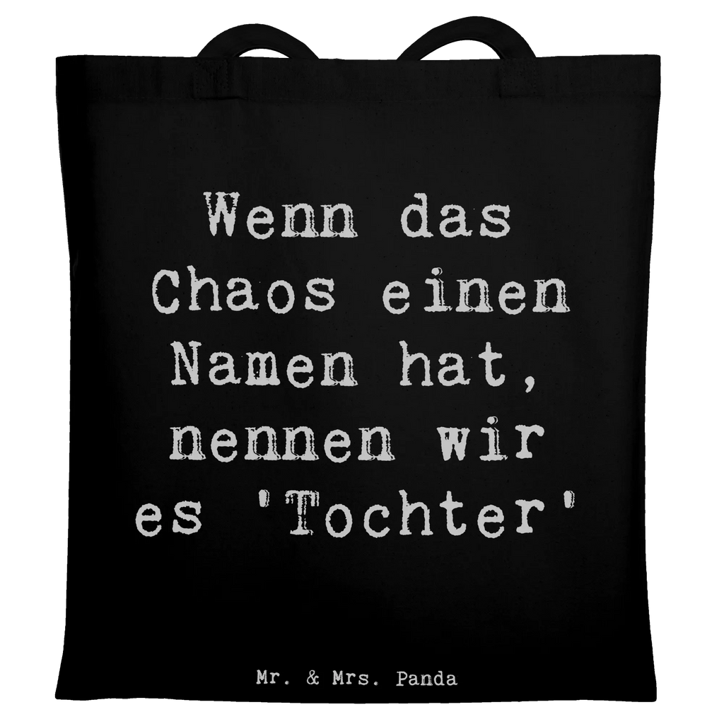 Tote bag Saying Wenn das Chaos einen Namen hat, nennen wir es 'Tochter' Beuteltasche, Beutel, Einkaufstasche, Jutebeutel, Stoffbeutel, Tasche, Shopper, Umhängetasche, Strandtasche, Schultertasche, Stofftasche, Tragetasche, Badetasche, Jutetasche, Einkaufstüte, Laptoptasche, Familie, Vatertag, Muttertag, Bruder, Schwester, Mama, Papa, Oma, Opa