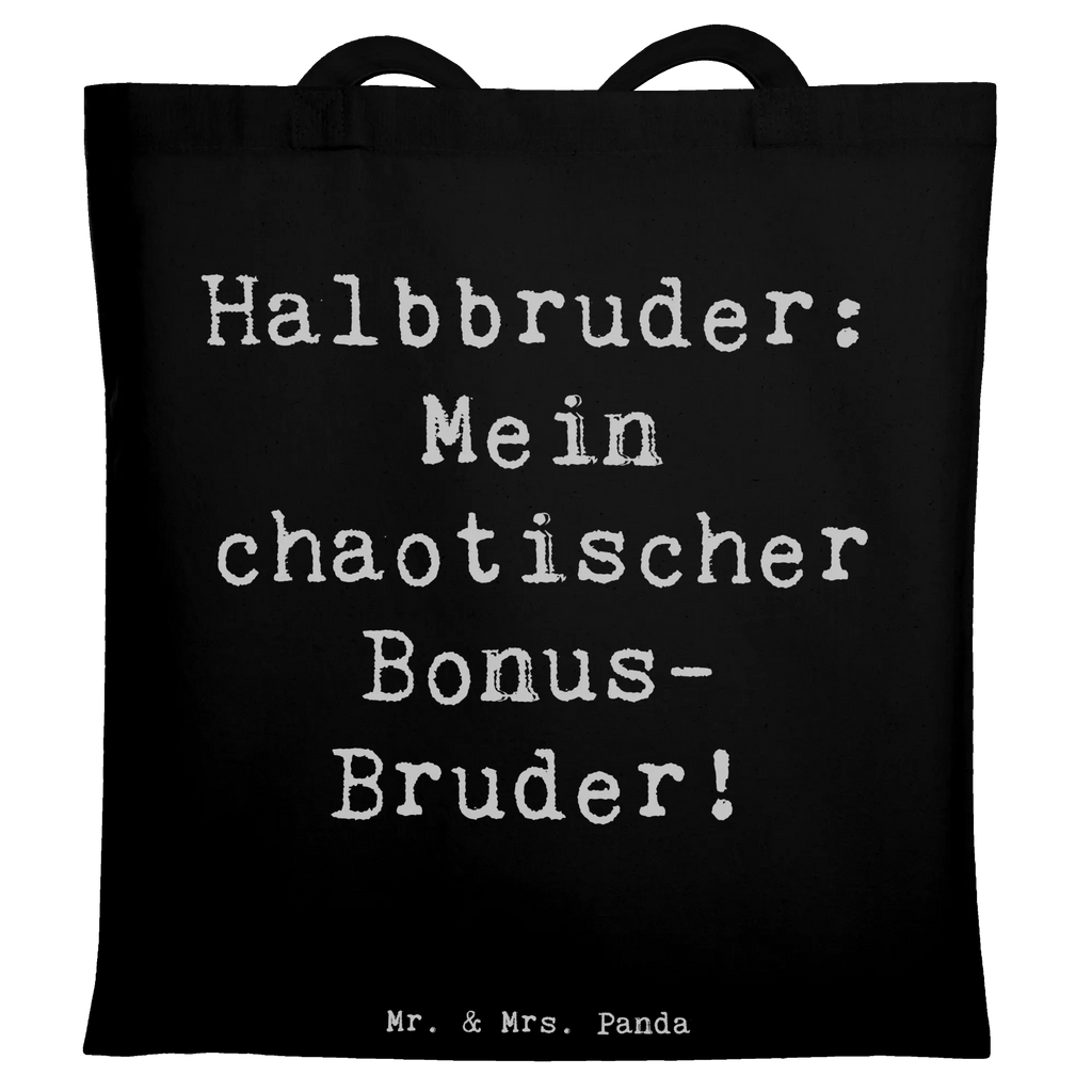 Tragetasche Spruch Halbbruder Chaos Beuteltasche, Beutel, Einkaufstasche, Jutebeutel, Stoffbeutel, Tasche, Shopper, Umhängetasche, Strandtasche, Schultertasche, Stofftasche, Tragetasche, Badetasche, Jutetasche, Einkaufstüte, Laptoptasche, Familie, Vatertag, Muttertag, Bruder, Schwester, Mama, Papa, Oma, Opa