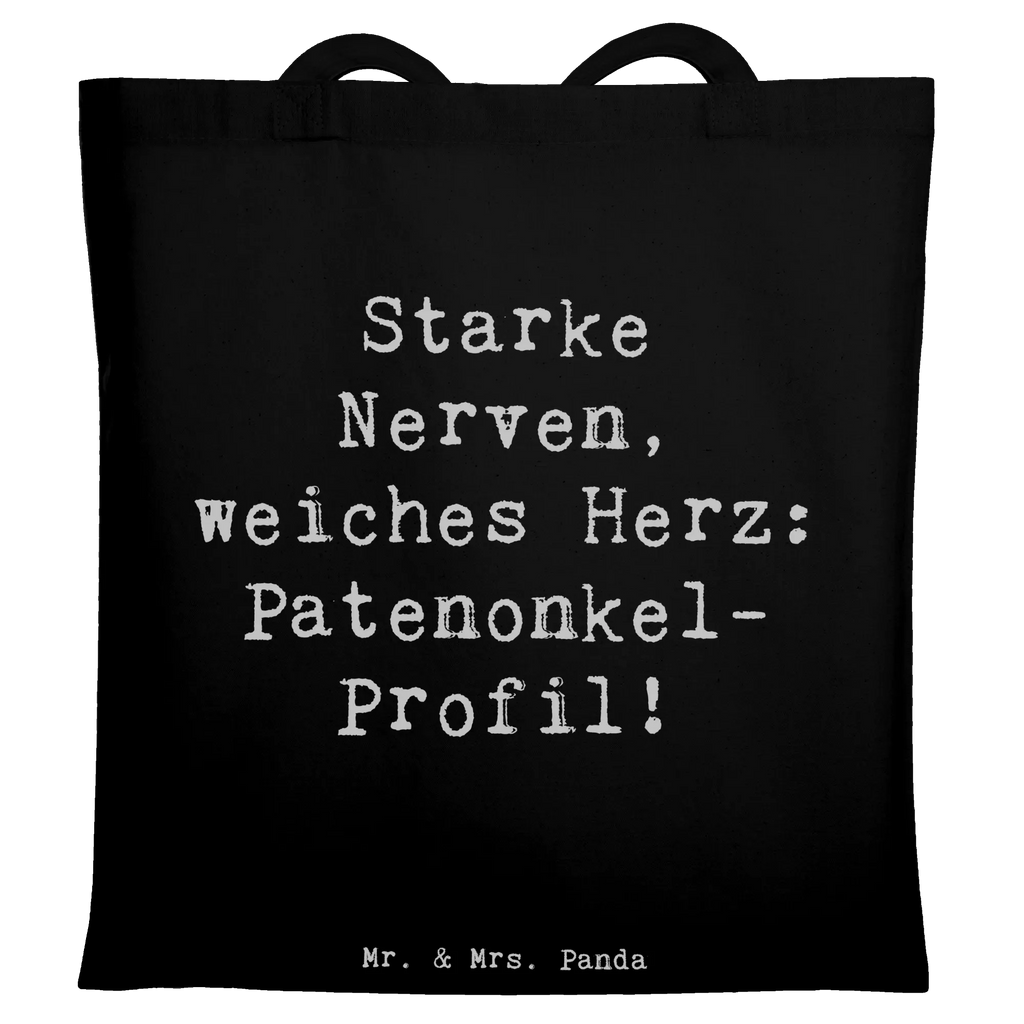 Tragetasche Spruch Starke Patenonkel Beuteltasche, Beutel, Einkaufstasche, Jutebeutel, Stoffbeutel, Tasche, Shopper, Umhängetasche, Strandtasche, Schultertasche, Stofftasche, Tragetasche, Badetasche, Jutetasche, Einkaufstüte, Laptoptasche, Familie, Vatertag, Muttertag, Bruder, Schwester, Mama, Papa, Oma, Opa
