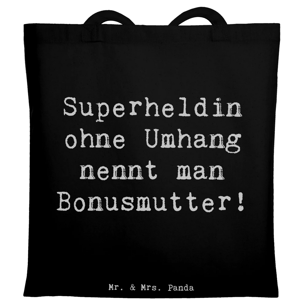 Tragetasche Spruch Bonusmutter Superheld Jutebeutel, Jutetasche, Stoffbeutel, Badetasche, Shopper, Beutel, Beuteltasche, Laptoptasche, Strandtasche, Einkaufstüte, Tragetasche, Umhängetasche, Schultertasche, Einkaufstasche, Tasche, Stofftasche, Familie, Vatertag, Muttertag, Bruder, Schwester, Mama, Papa, Oma, Opa