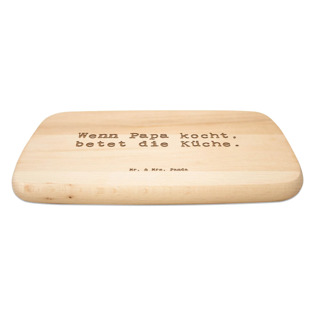 Serving board Saying Wenn Papa kocht, betet die Küche. Board, cutting board, breakfast board, Family, Father's Day, Mother's Day, brother, sister, Mom, Dad