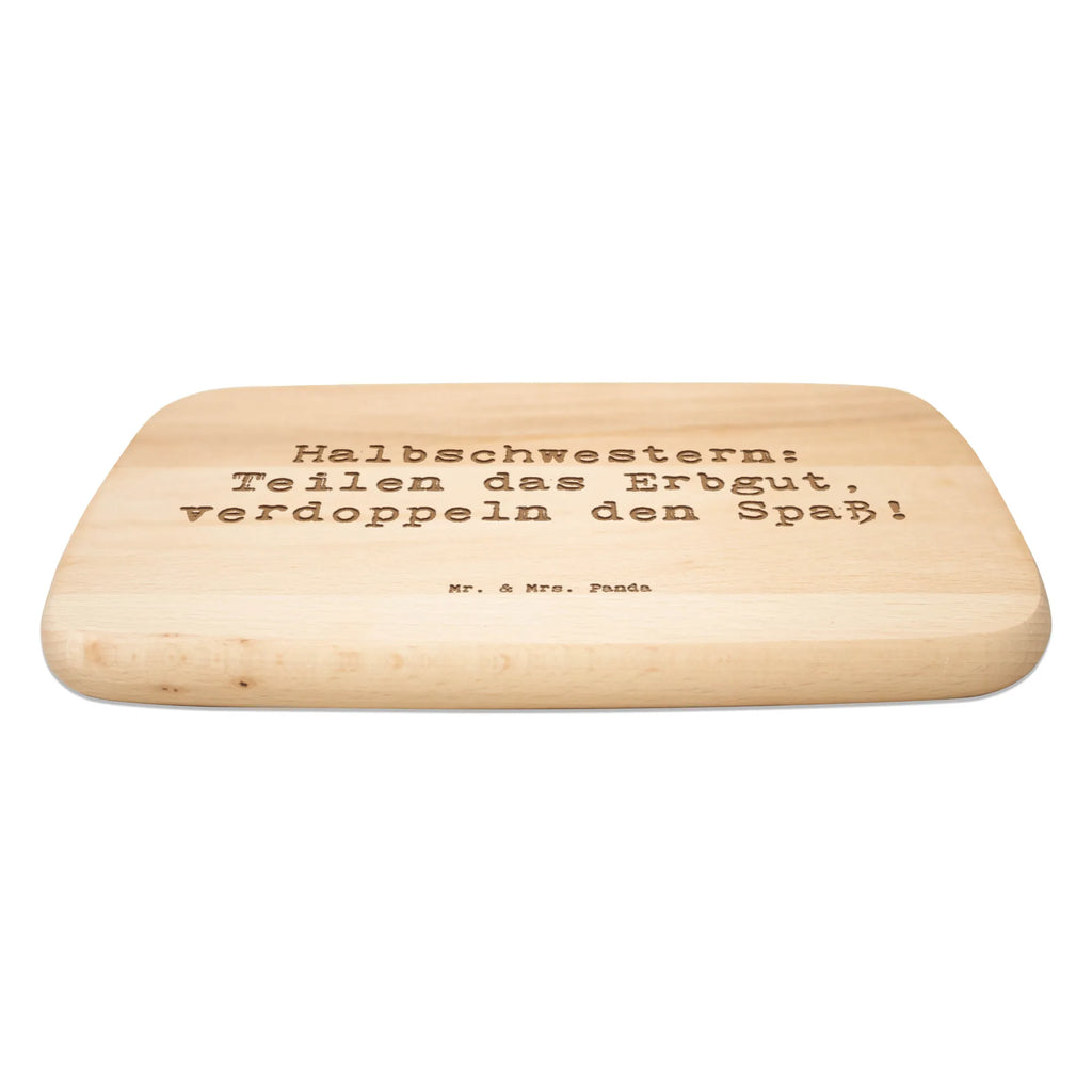 Serving board Saying Halbschwestern: Teilen das Erbgut, verdoppeln den Spaß! breakfast board, cutting board, Board, Family, Father's Day, Mother's Day, brother, sister, Mom, Dad