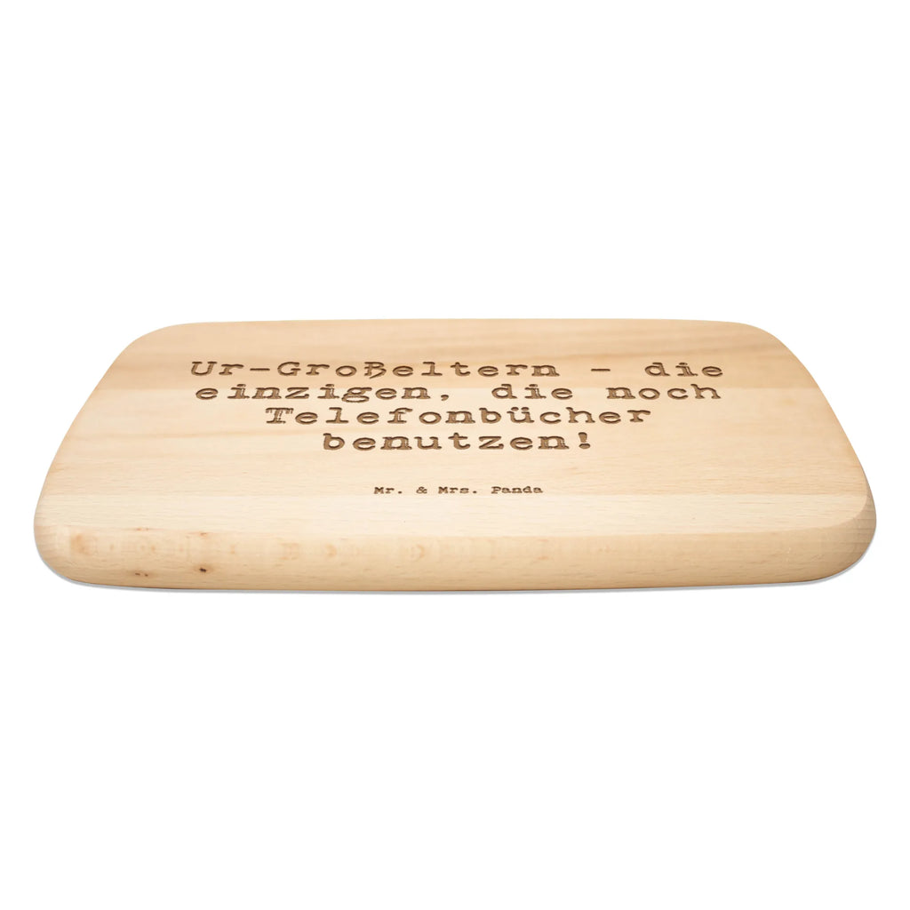 Serving board Saying Ur-Großeltern: die einzigen, die noch Telefonbücher benutzen! breakfast board, cutting board, Board, Family, Father's Day, Mother's Day, brother, sister, Mom, Dad