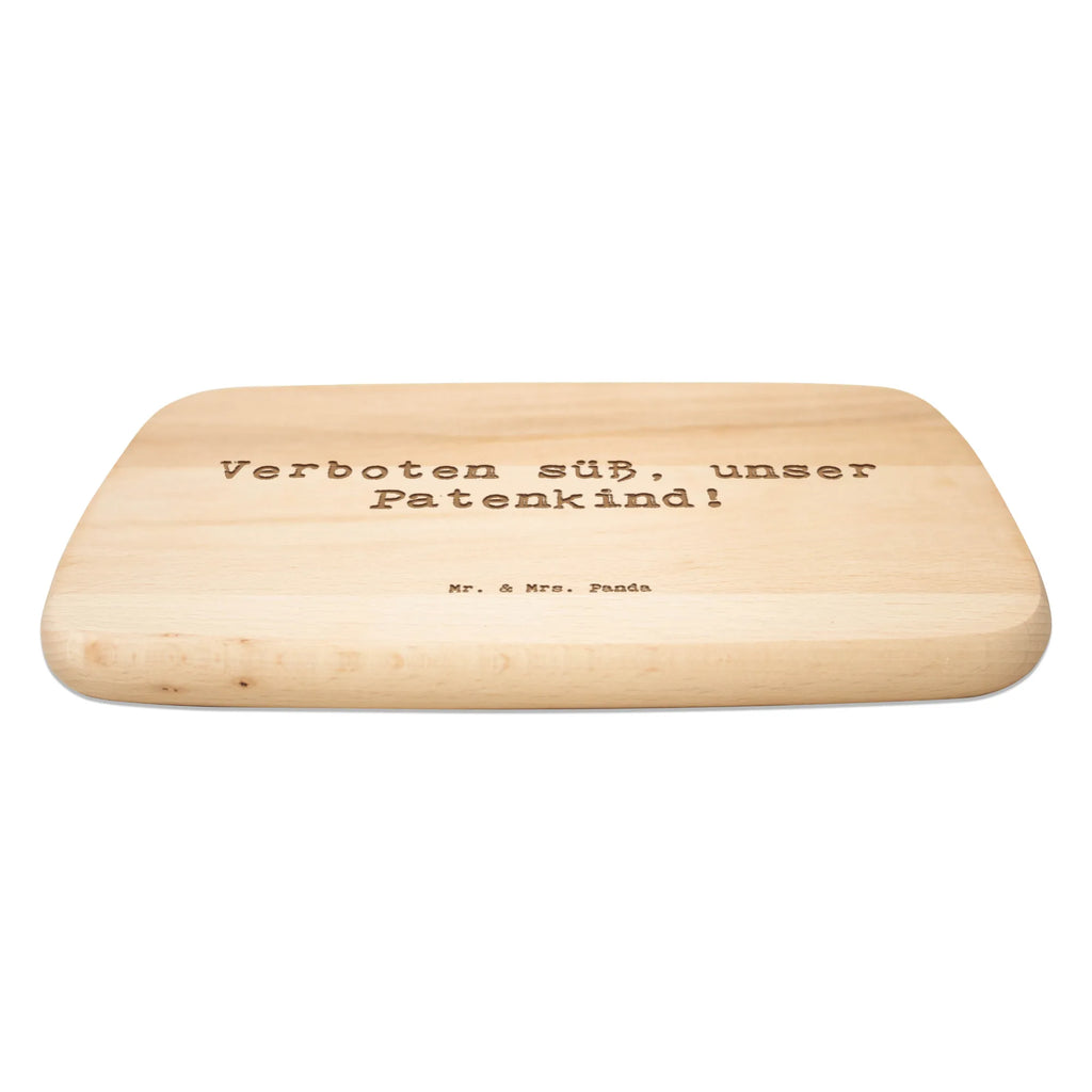 Serving board Saying Verboten süß, unser Patenkind! Board, breakfast board, cutting board, Family, Father's Day, Mother's Day, brother, sister, Mom, Dad