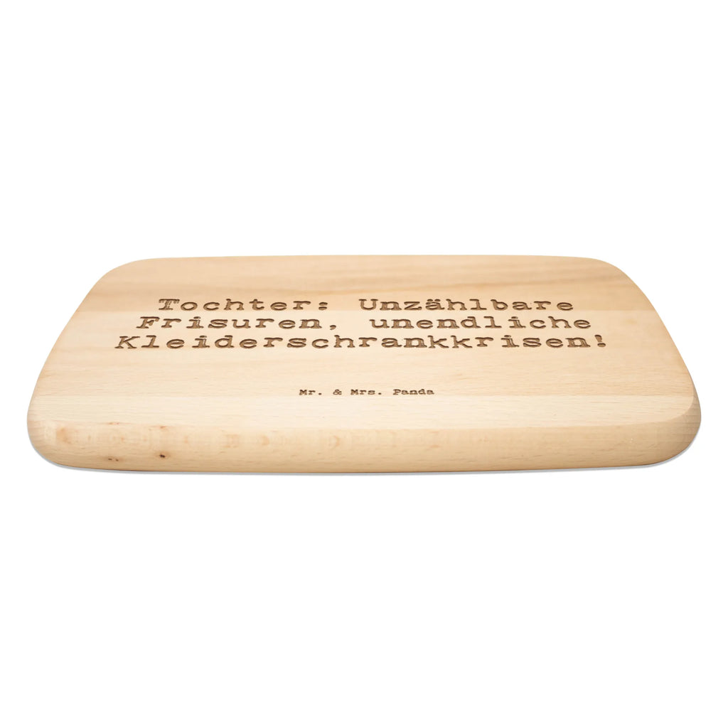 Serving board Saying Tochter: Unzählbare Frisuren, unendliche Kleiderschrankkrisen! breakfast board, cutting board, Board, Family, Father's Day, Mother's Day, brother, sister, Mom, Dad