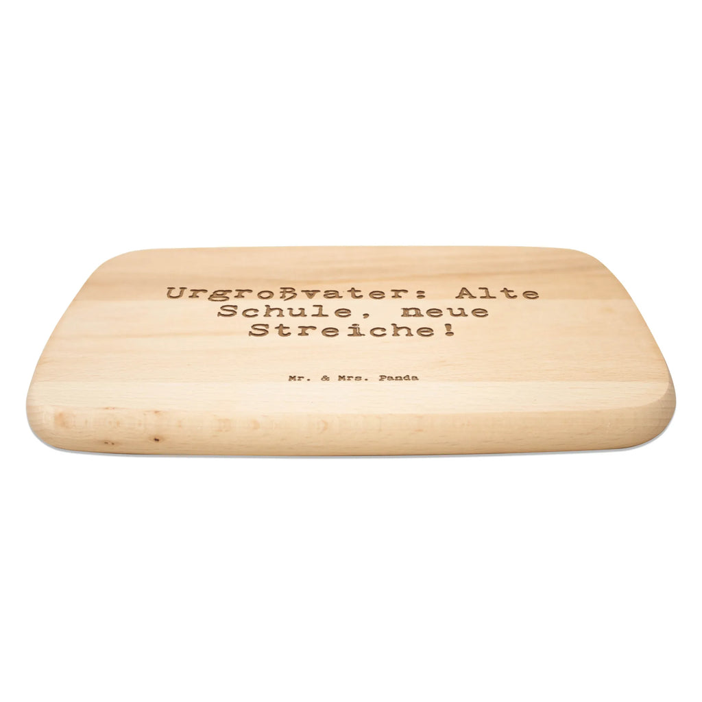 Serving board Saying Urgroßvater: Alte Schule, neue Streiche! breakfast board, Board, cutting board, Family, Father's Day, Mother's Day, brother, sister, Mom, Dad