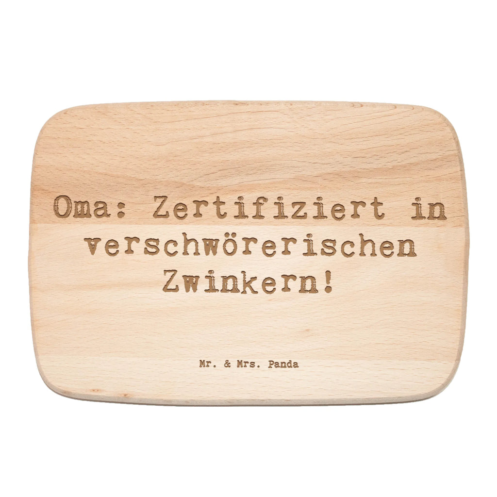 Serving board Saying Oma: Zertifiziert in verschwörerischen Zwinkern! Board, cutting board, breakfast board, Family, Father's Day, Mother's Day, brother, sister, Mom, Dad
