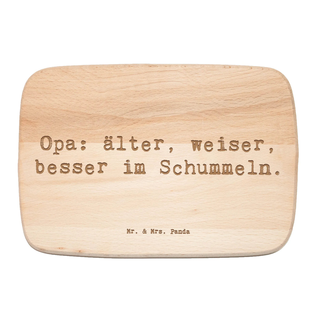 Śniadaniowa deska Przysłowie Opa: älter, weiser, besser im Schummeln. Rodzina, Dzień Ojca, Dzień Matki, brat, siostra, mama, tata, babcia, dziadek