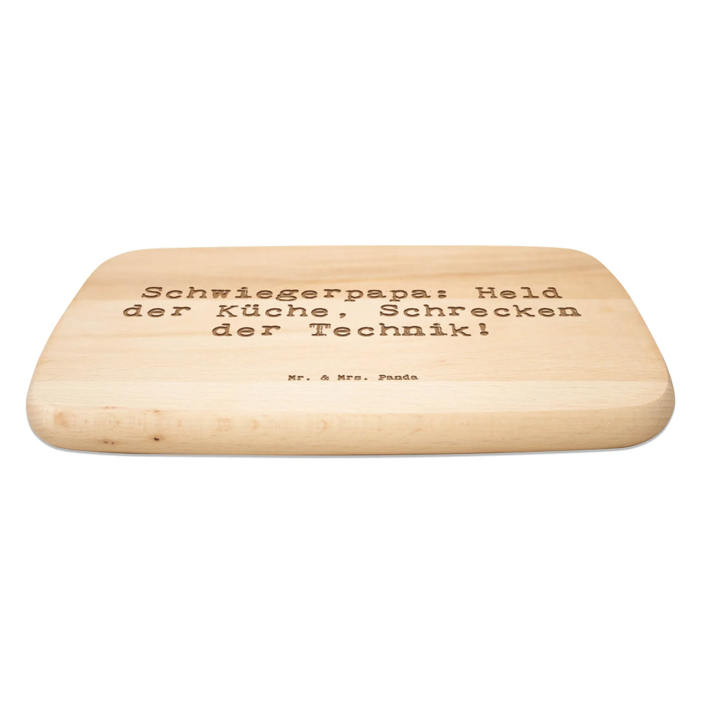 Serving board Saying Schwiegerpapa: Held der Küche, Schrecken der Technik! Board, breakfast board, cutting board, Family, Father's Day, Mother's Day, brother, sister, Mom, Dad