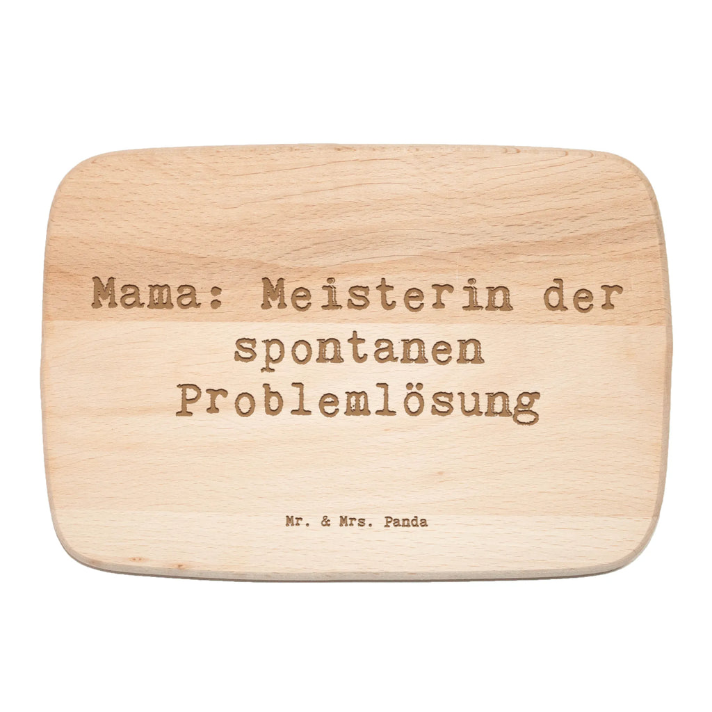 Serving board Saying Mama: Meisterin der spontanen Problemlösung breakfast board, Board, cutting board, Family, Father's Day, Mother's Day, brother, sister, Mom, Dad