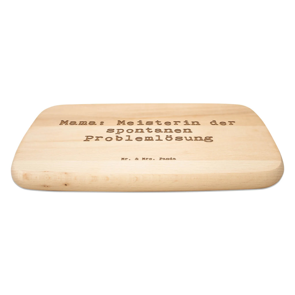 Serving board Saying Mama: Meisterin der spontanen Problemlösung breakfast board, Board, cutting board, Family, Father's Day, Mother's Day, brother, sister, Mom, Dad