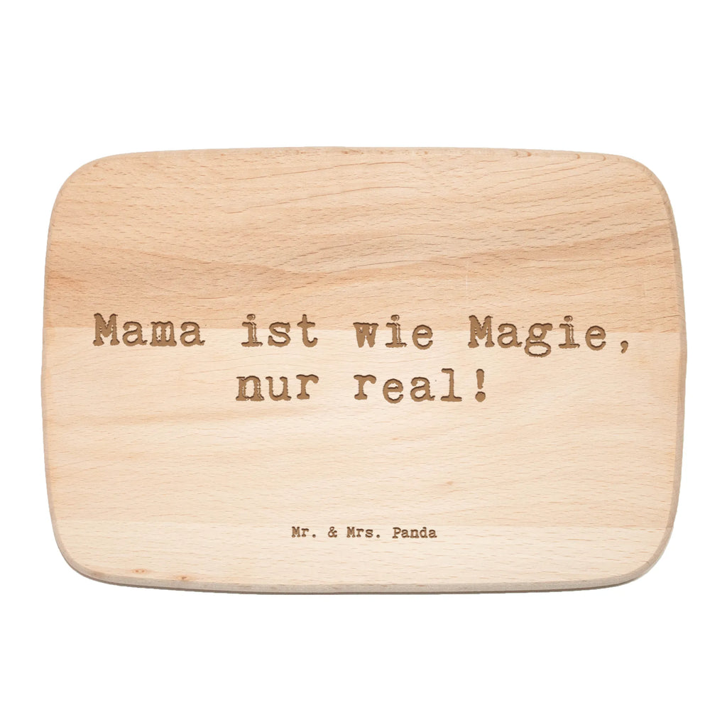 Śniadaniowa deska Przysłowie Mama ist wie Magie, nur real! Rodzina, Dzień Ojca, Dzień Matki, brat, siostra, mama, tata, babcia, dziadek