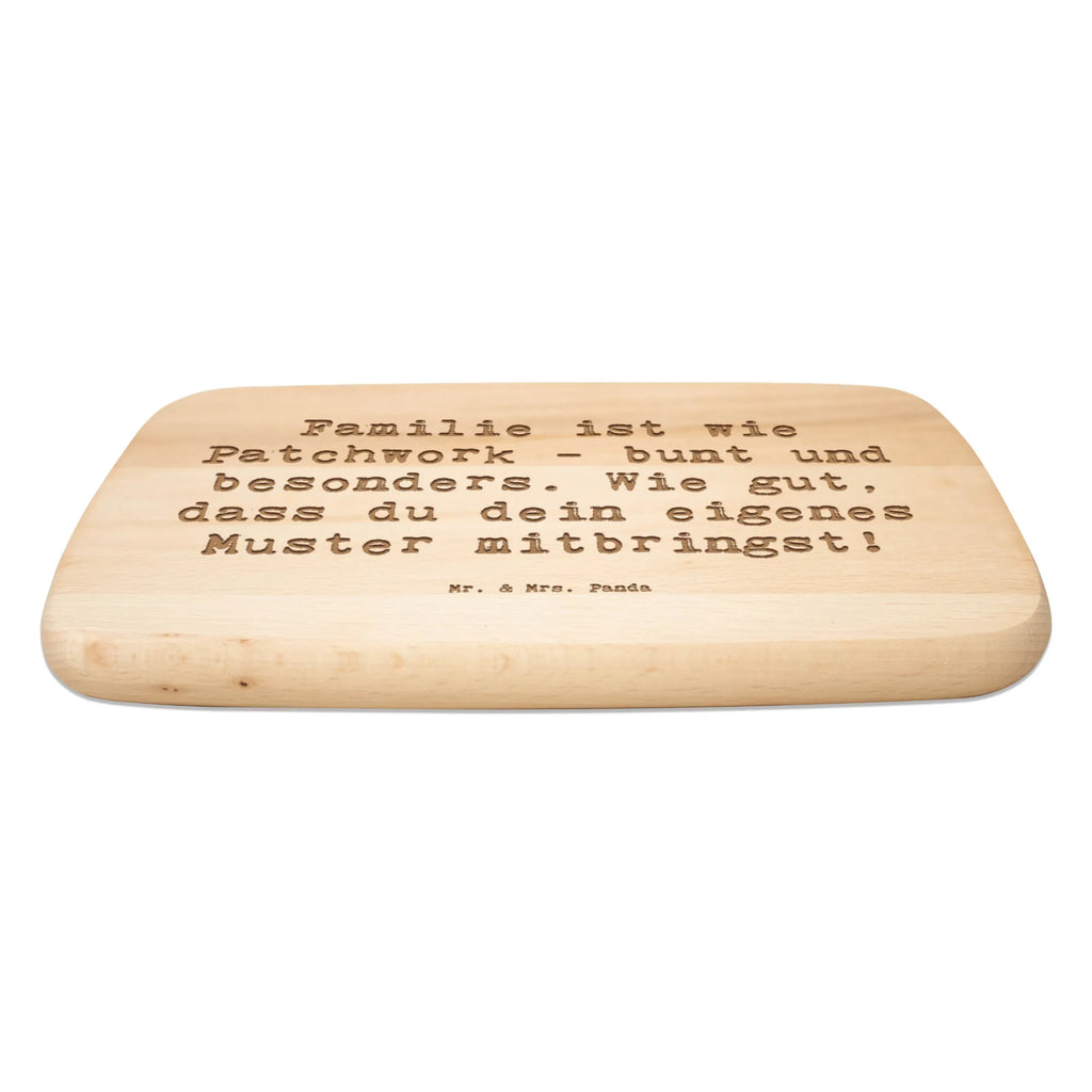 Serving board Saying Familie ist wie Patchwork - bunt und besonders. Wie gut, dass du dein eigenes Muster mitbringst! Board, cutting board, breakfast board, Family, Father's Day, Mother's Day, brother, sister, Mom, Dad