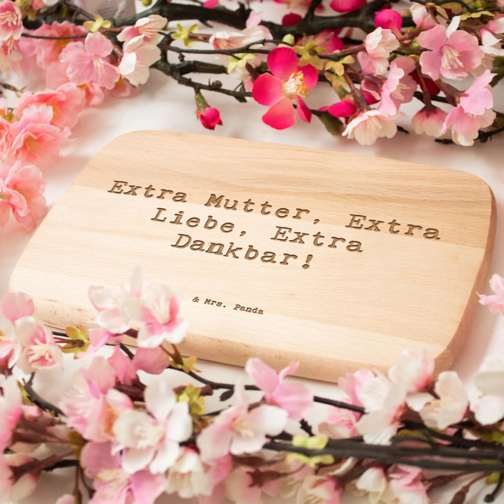 Serving board Saying Extra Mutter, Extra Liebe, Extra Dankbar! cutting board, breakfast board, Board, Family, Father's Day, Mother's Day, brother, sister, Mom, Dad