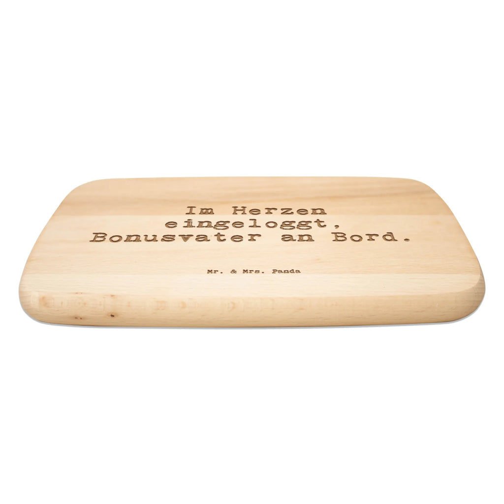 Serving board Saying Im Herzen eingeloggt, Bonusvater an Bord. Board, cutting board, breakfast board, Family, Father's Day, Mother's Day, brother, sister, Mom, Dad