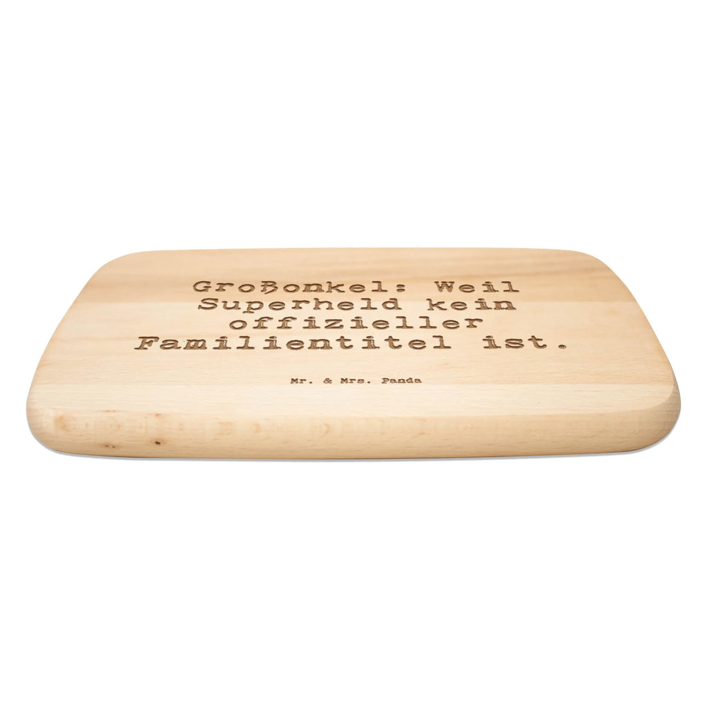 Serving board Saying Großonkel: Weil Superheld kein offizieller Familientitel ist. cutting board, Board, breakfast board, Family, Father's Day, Mother's Day, brother, sister, Mom, Dad