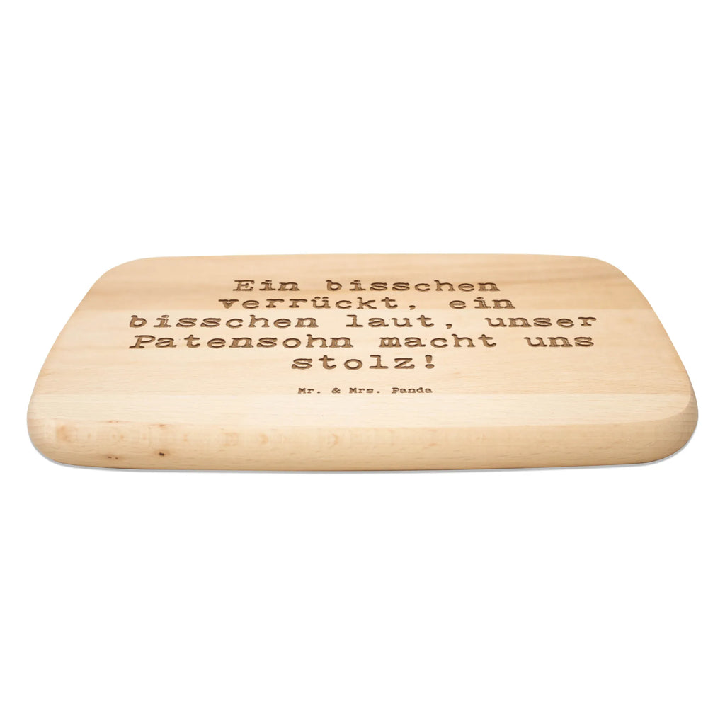 Serving board Saying Ein bisschen verrückt, ein bisschen laut, unser Patensohn macht uns stolz! breakfast board, Board, cutting board, Family, Father's Day, Mother's Day, brother, sister, Mom, Dad