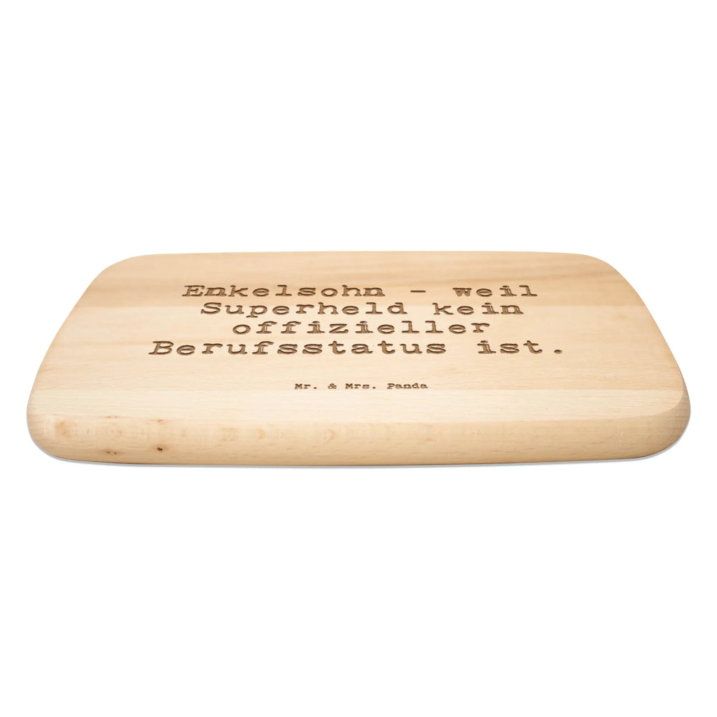 Serving board Saying Enkelsohn - weil Superheld kein offizieller Berufsstatus ist. Board, cutting board, breakfast board, Family, Father's Day, Mother's Day, brother, sister, Mom, Dad