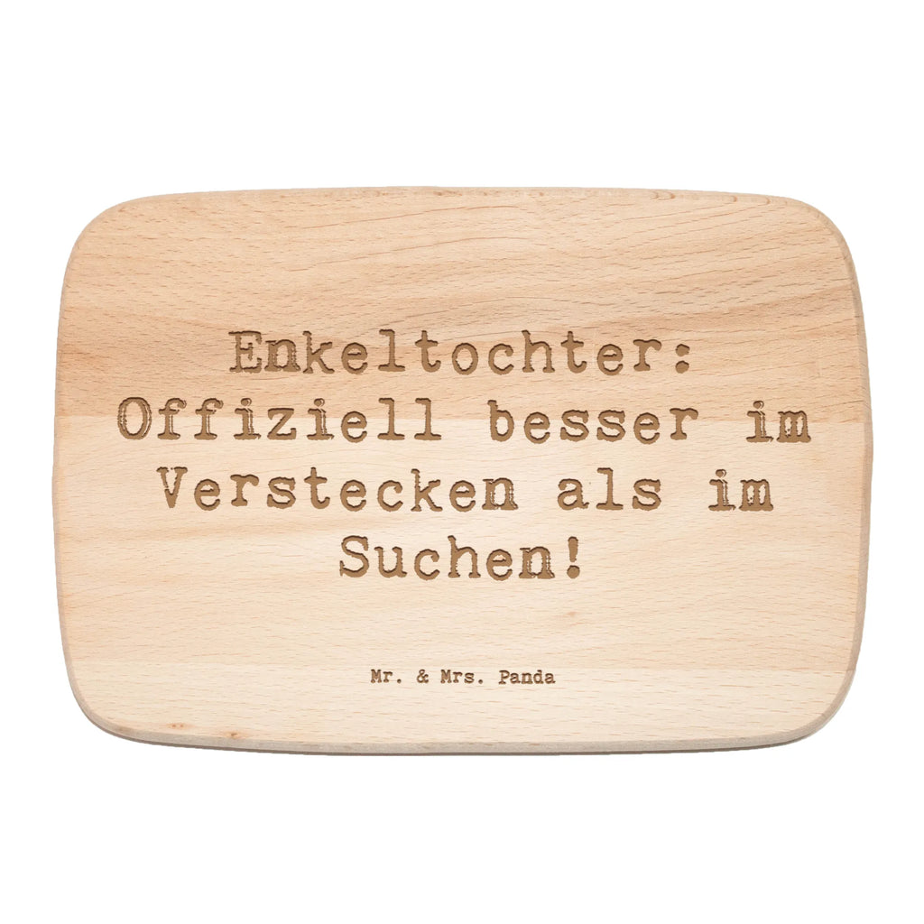Śniadaniowa deska Przysłowie Enkeltochter: Offiziell besser im Verstecken als im Suchen! Rodzina, Dzień Ojca, Dzień Matki, brat, siostra, mama, tata, babcia, dziadek