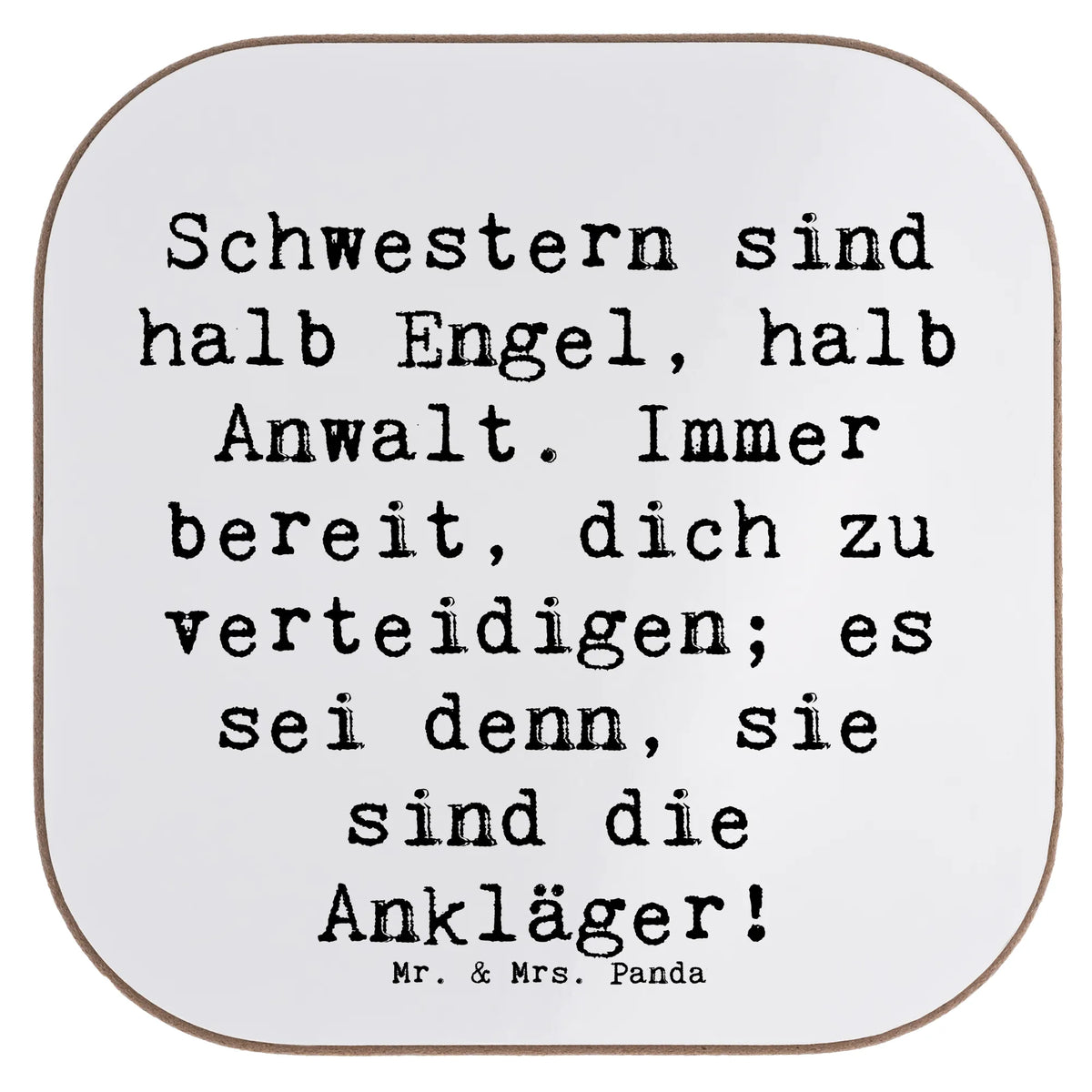 Untersetzer Spruch Schwesternwunder